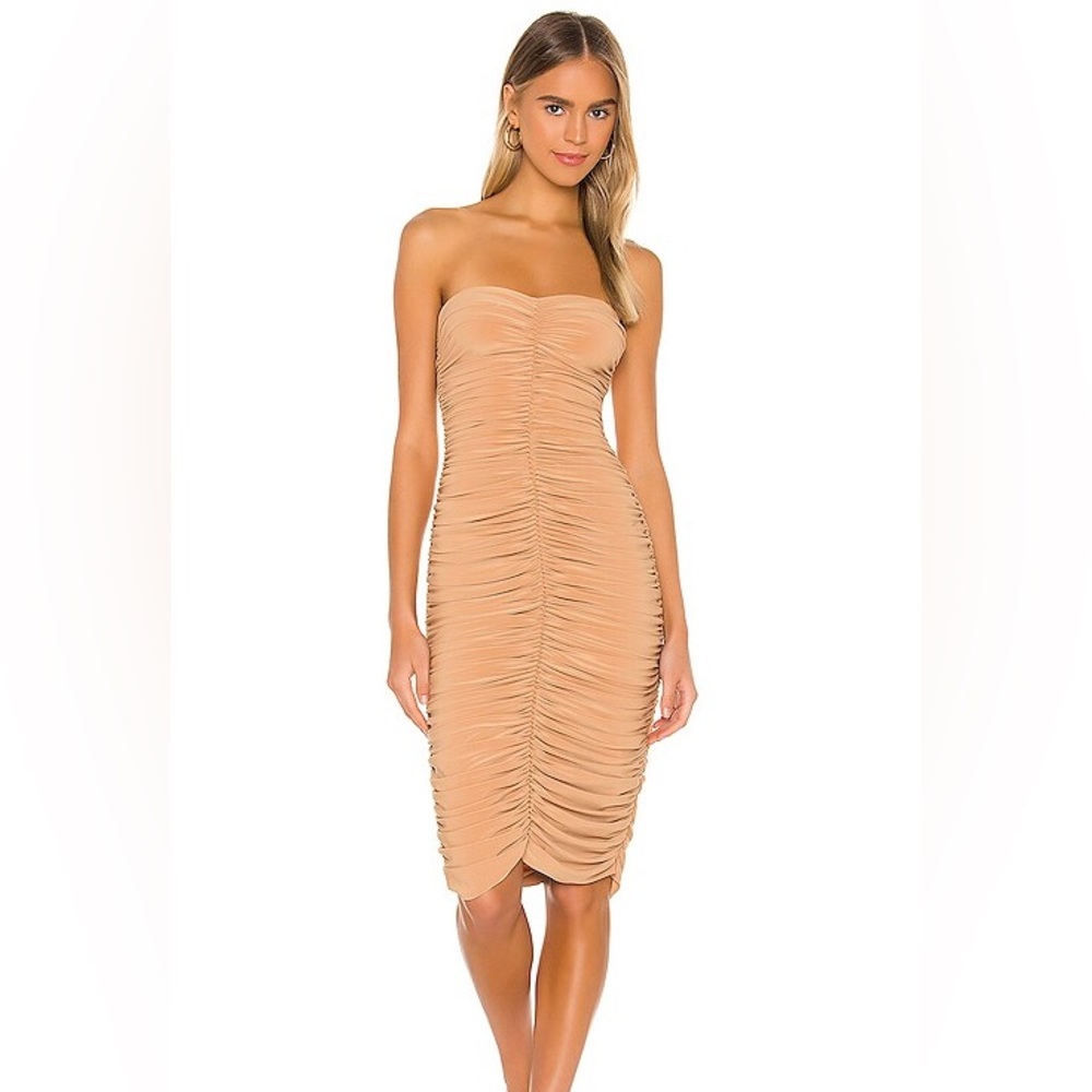 Norma Kamali Slinky Strapless Dress